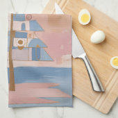 Abstract Christmas Geometry Geschirrtuch (Viertel Falte)