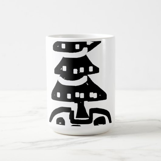 Abstract Christmas Tree Kaffeetasse (Mittel)