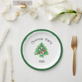 Abstract Christmas Tree Pappteller