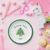 Abstract Christmas Tree Pappteller (Party)