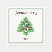 Abstract Christmas Tree Serviette (Vorderseite)