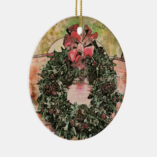 Abstract Christmas Wreath Ornament (Rechts)