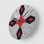 abstract circle chaos modern wall clock runde wanduhr (Winkel)