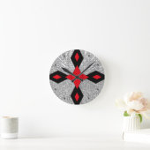 abstract circle chaos modern wall clock runde wanduhr (Zuhause)