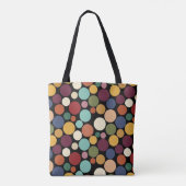 Abstract Circle Custom Message Gift Tote Bag Tasche (Rückseite)