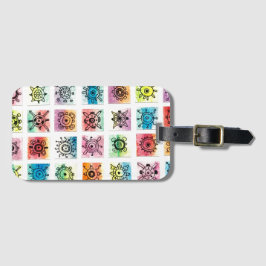 Abstract Circle Shapes Designs Illustration Gepäckanhänger