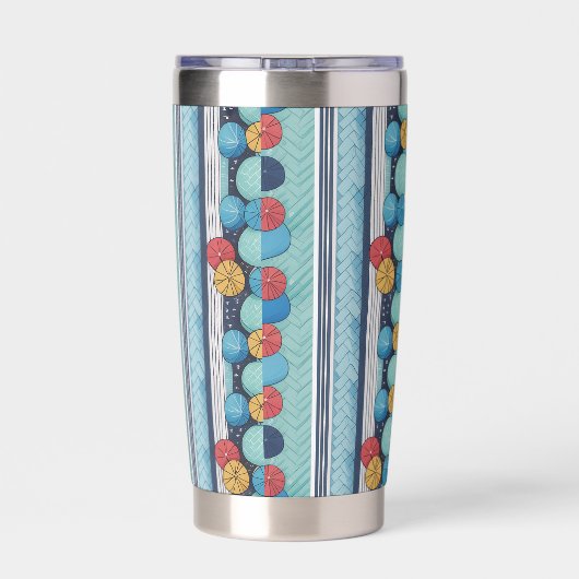 Abstract Circles Thermobecher (Rückseite)