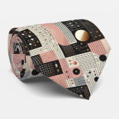 Abstract Circuit Board - Retro Mid Century Modern  Krawatte (Gerollt)