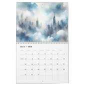 Abstract City Scape 12 Month Calendar Kalender (Mär 2026)