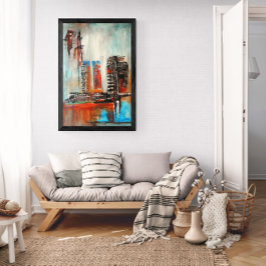 Abstract Cityscape  Poster