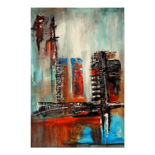 Abstract Cityscape  Poster (Vorderseite)