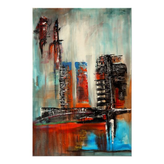 Abstract Cityscape  Poster (Vorderseite)