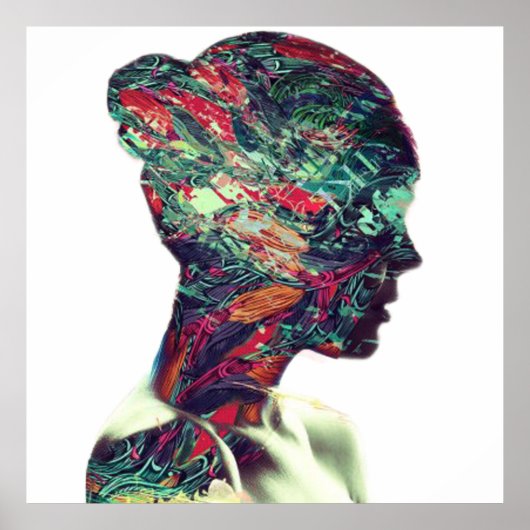 Abstract Classic Art Painting Woman Poster (Vorne)