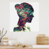 Abstract Classic Art Painting Woman Poster (Küche)