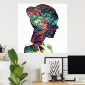 Abstract Classic Art Painting Woman Poster (Heimbüro)