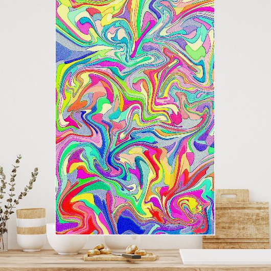 Abstract Classic Art Shape Poster (Küche)