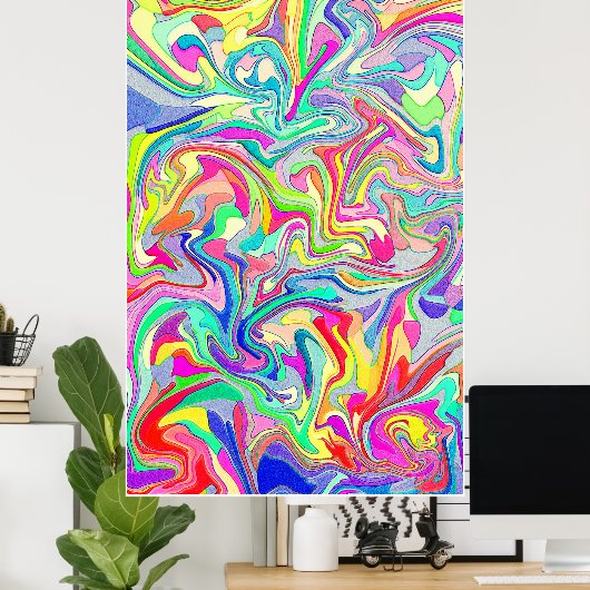 Abstract Classic Art Shape Poster (Heimbüro)