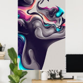 Abstract Classic Art Shape Poster (Heimbüro)