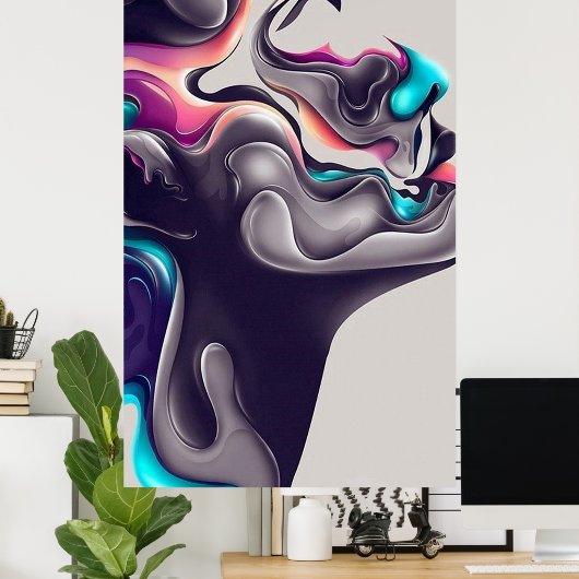 Abstract Classic Art Shape Poster (Heimbüro)