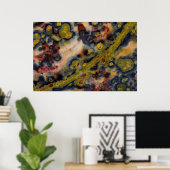 Abstract close up of Ocean Jasper Poster (Heimbüro)