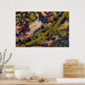 Abstract close up of Ocean Jasper Poster (Küche)