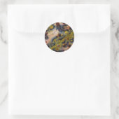 Abstract close up of Ocean Jasper Runder Aufkleber (Tasche)