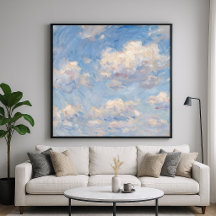 Abstract Clouds - Impressionistic Style Art