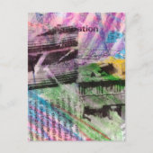 abstract collage architecture and words postkarte (Vorderseite)
