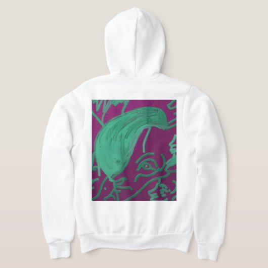 Abstract Collage Full Zip Hoodie (AblageHinten)