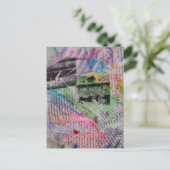 abstract collage  postkarte (Stehend Vorderseite)