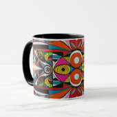 Abstract color coffee mug tasse (Vorderseite Links)