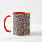 Abstract color coffee mug tasse (Links)