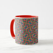 Abstract color coffee mug tasse (Vorderseite Links)