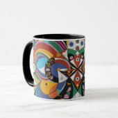 Abstract color coffee mug tasse (Vorderseite Links)