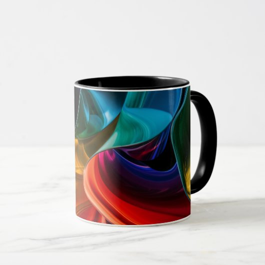 Abstract color coffee mug tasse (VorderseiteRechts)