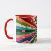 Abstract color coffee mug tasse (Links)