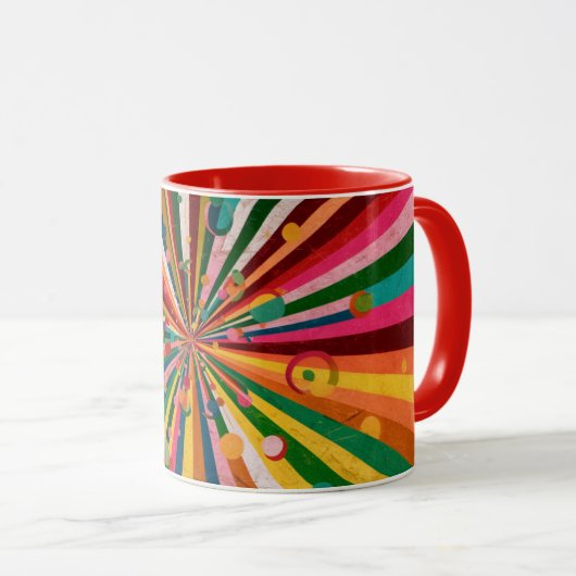 Abstract color coffee mug tasse (VorderseiteRechts)
