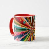 Abstract color coffee mug tasse (Vorderseite Links)