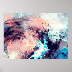 Abstract color dynamic background with lighting ef poster
