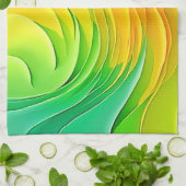 Abstract Color Energy Flow Design Geschirrtuch (Gefaltet)