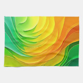 Abstract Color Energy Flow Design Geschirrtuch (Horizontal)
