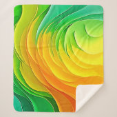 Abstract Color Energy Flow Design Sherpadecke (Vorderseite)