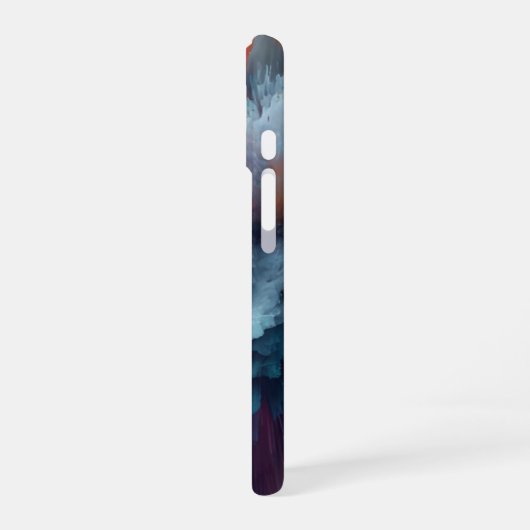 Abstract Color Explosion Modern iPhone 16 Hülle (Linke Seite)