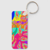 abstract,color,pattern, indian,mandala,pink schlüsselanhänger (Rückseite)