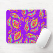 abstract,color,pattern,indian,mandala,purple mousepad (Mit Mouse)