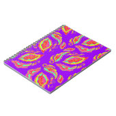 abstract,color,pattern,indian,mandala,purple notizblock (Linke Seite)