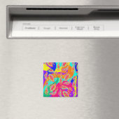 Abstract color pattern magnet (In Situ (Geschirrspüler))