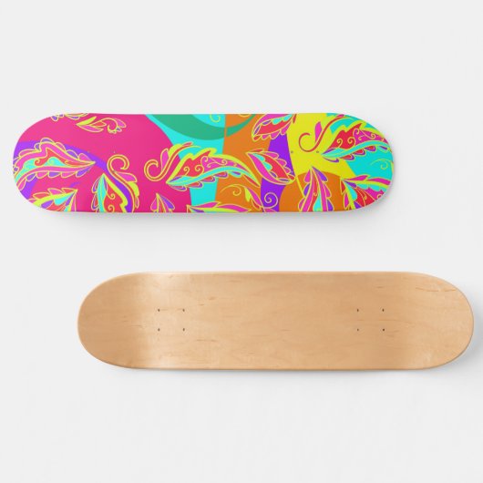 Abstract color pattern skateboard (Horizontal)