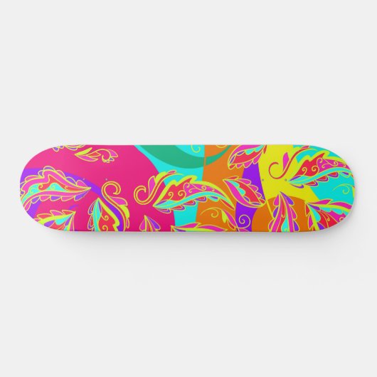 Abstract color pattern skateboard (Horizontal)