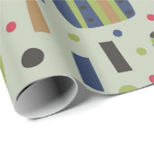 abstract color pattern textiles, interior designli geschenkpapier (Rolleneckpunkt)